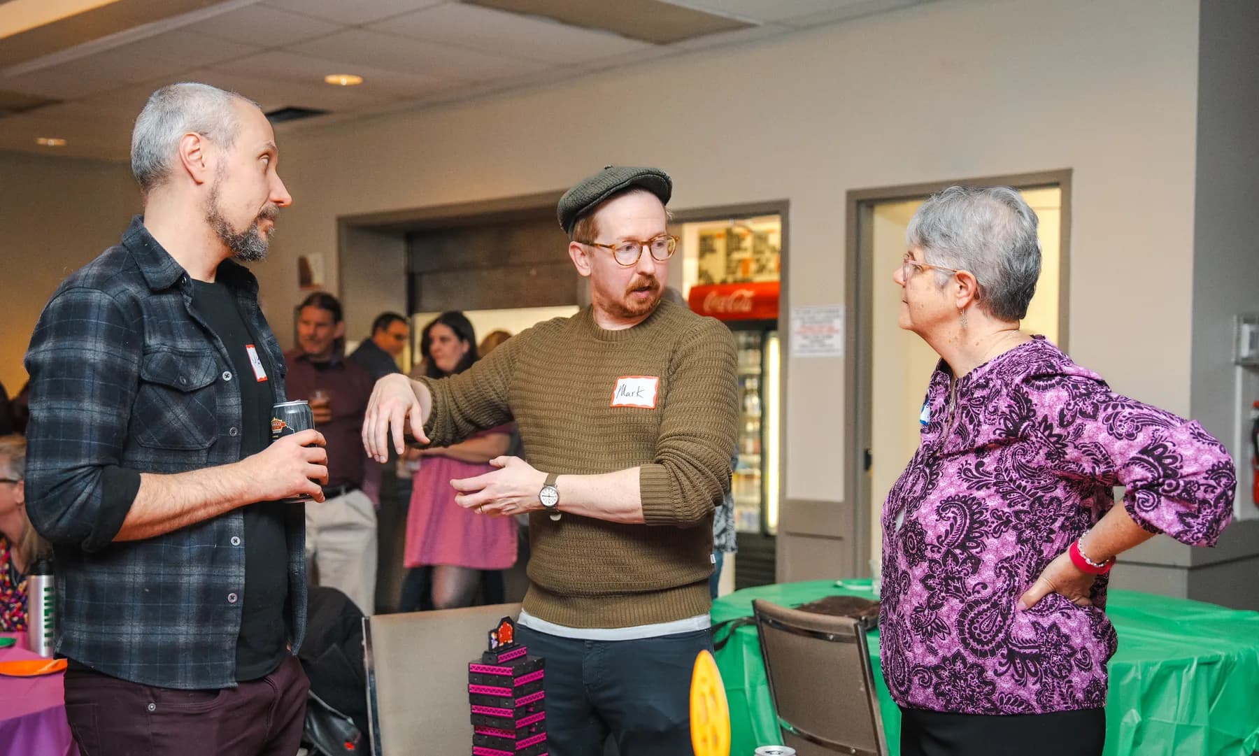 Candid moments with guests at Alison’s birthday celebration.