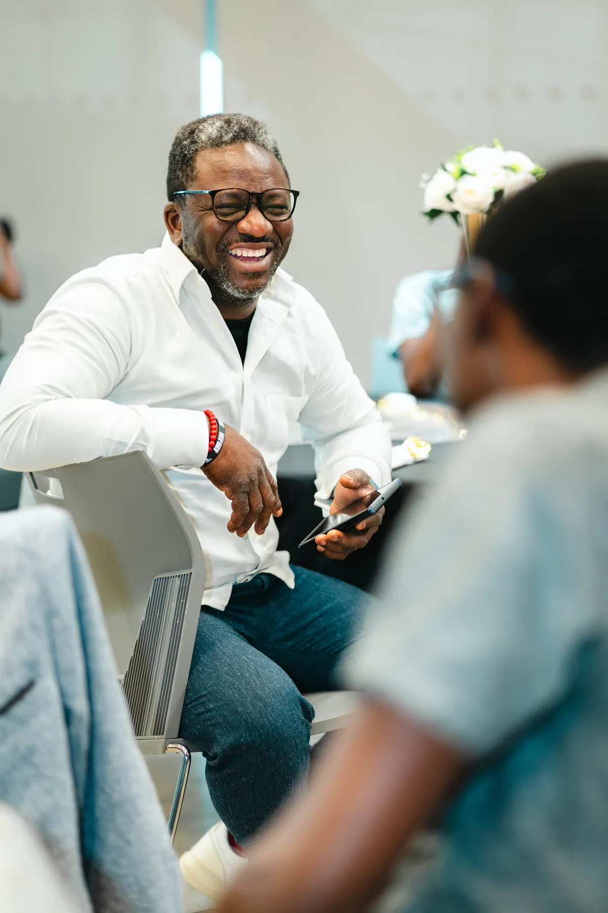 Candid moments around the party tables at BJ’s 40th birthday party.