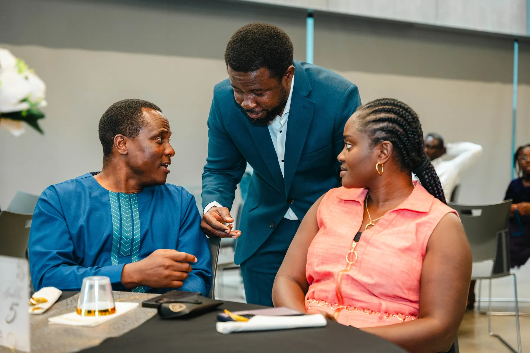 Candid moments with guests at BJ’s 40th birthday party.