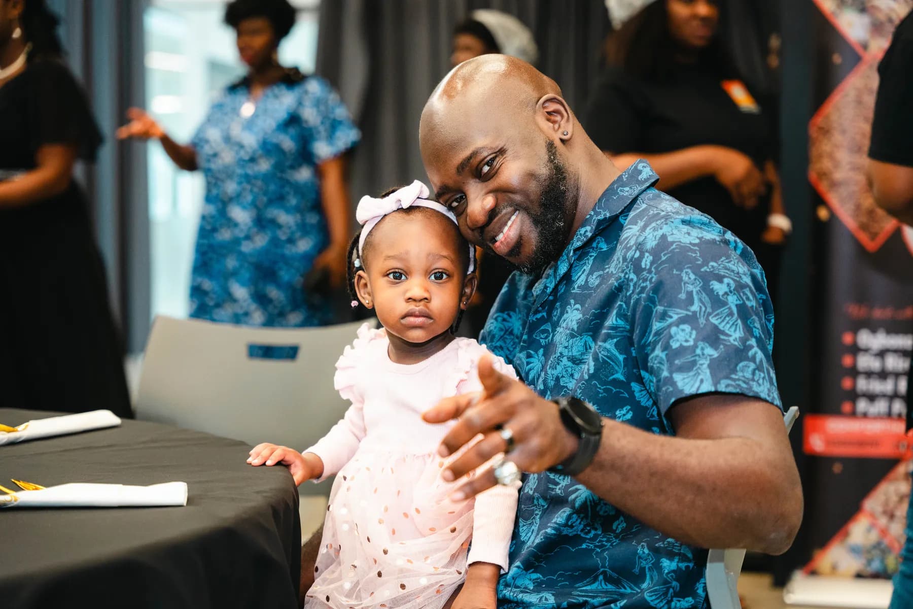 Candid moments with guests at BJ’s 40th birthday party.