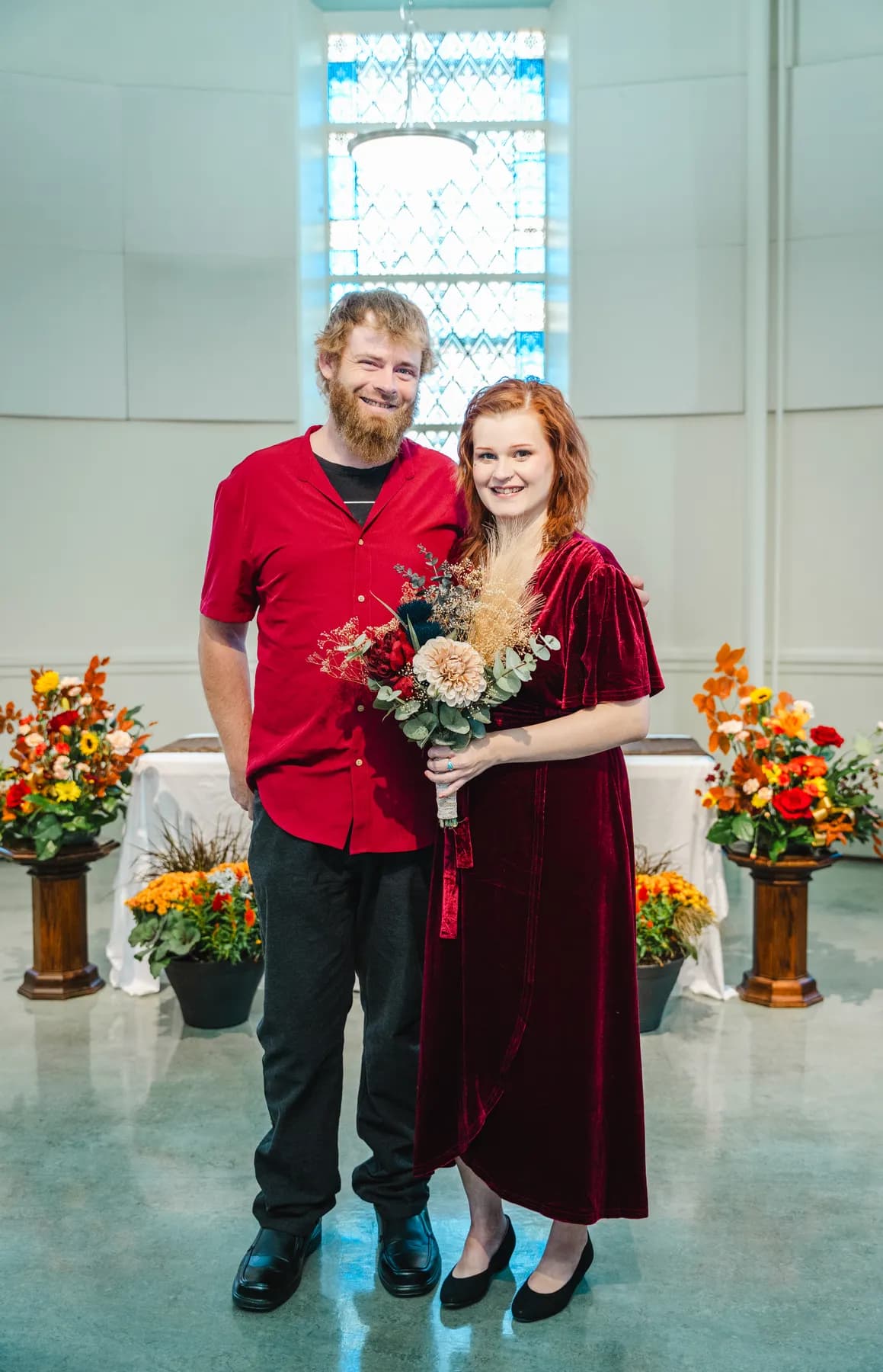 Portraits of reception guests at Kody and Jaz’s wedding.