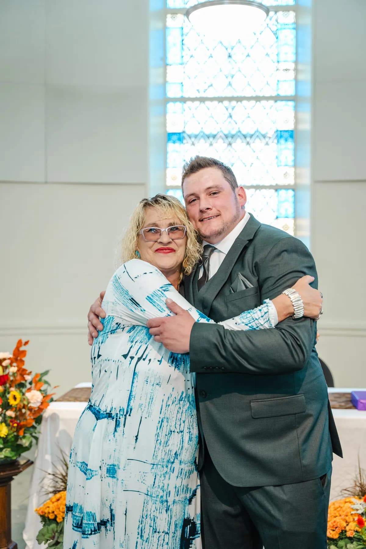 Portraits of reception guests at Kody and Jaz’s wedding.