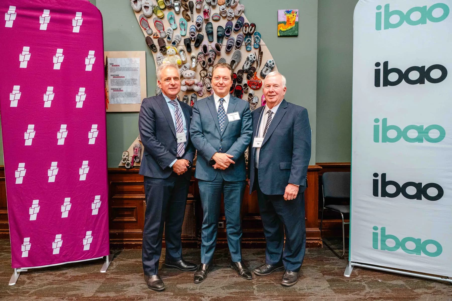 Participants posing together at the IBAO event at Queen’s Park.