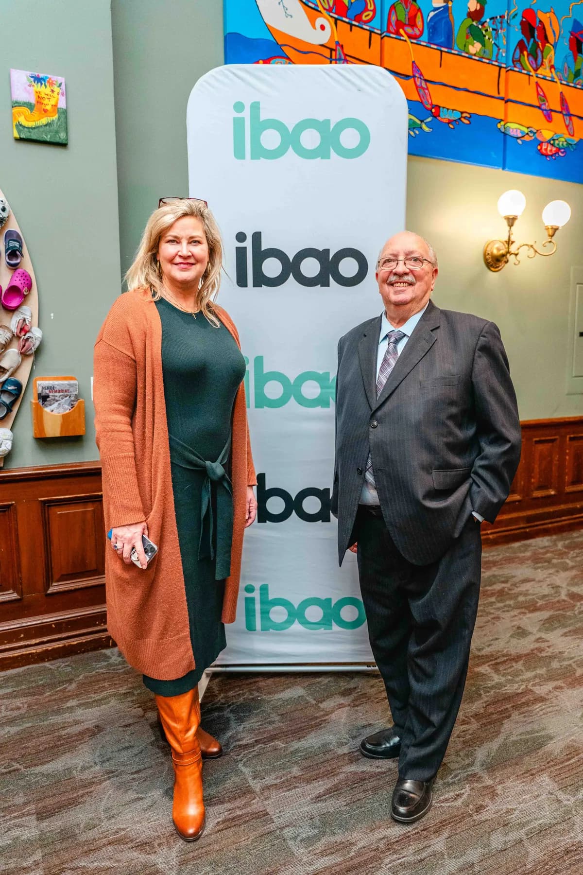 Participants posing together at the IBAO event at Queen’s Park.