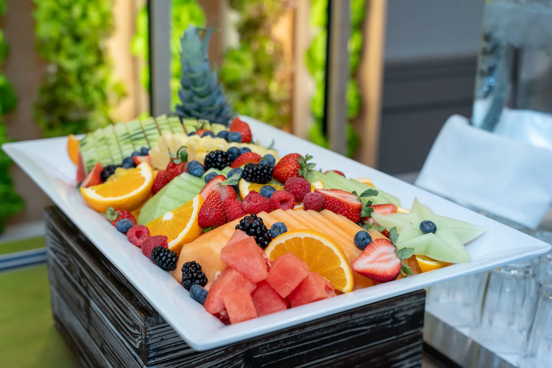 Fruit arranged on the buffet at the NPAO event at Queen’s Park.