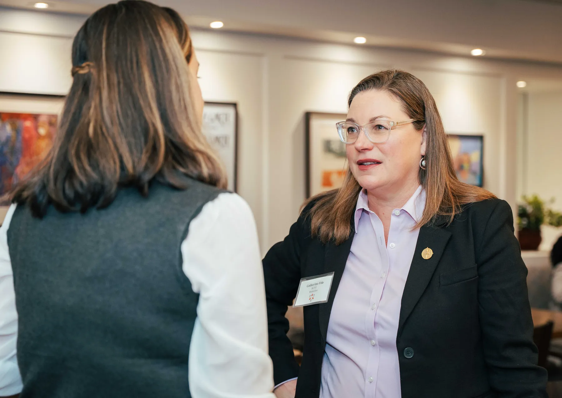 Participants in conversation at the NPAO event at Queen’s Park.