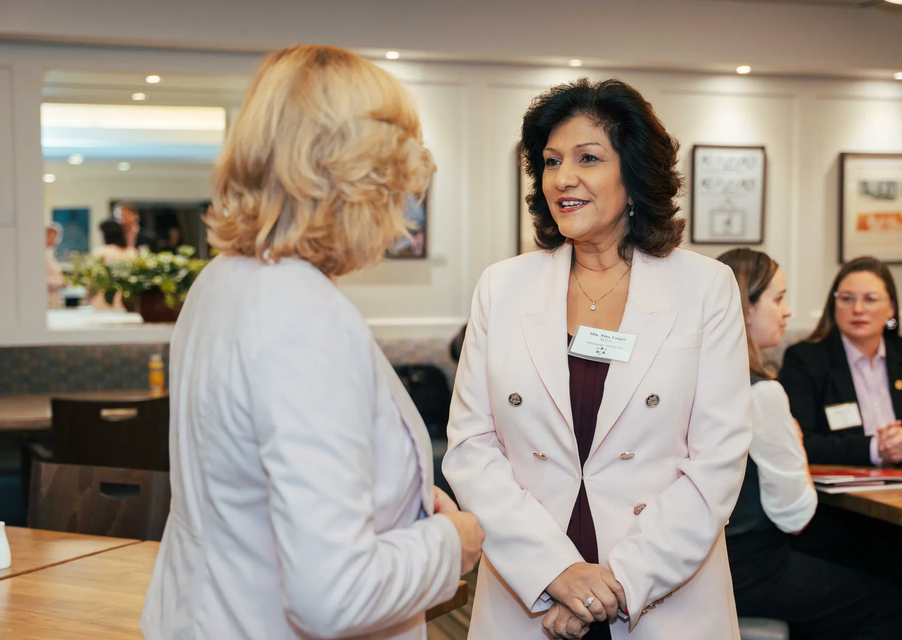 Participants in conversation at the NPAO event at Queen’s Park.