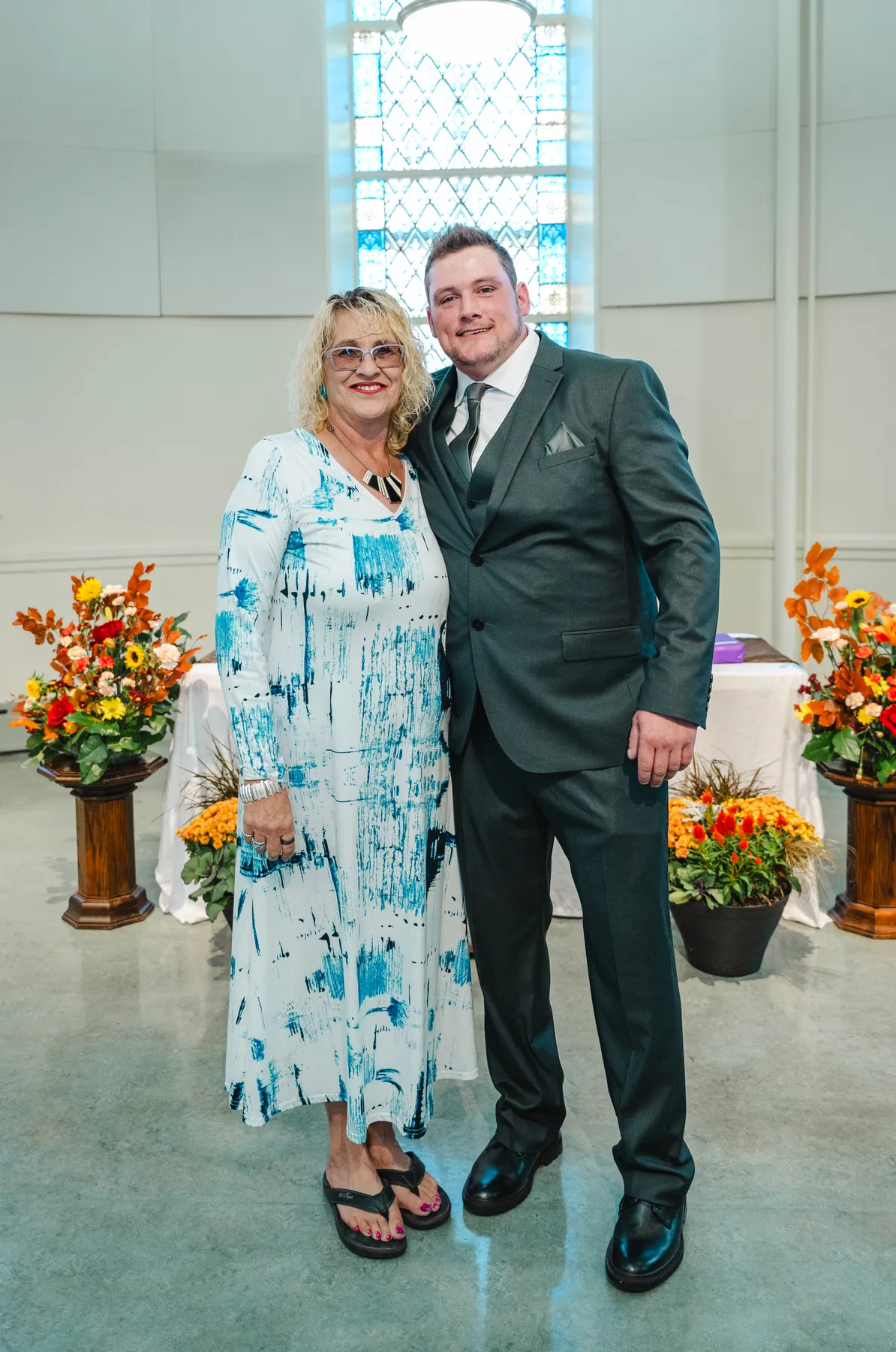 Portraits of reception guests at Kody and Jaz’s wedding.